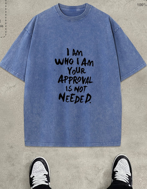 Load image into Gallery viewer, Washed Cotton Batik T-shirt High-quality Thickened Washed Cotton 220g Batik Washed Off-shoulder Short Sleeves Young Men&#39;s Pattern Printed Casual T-shirt

