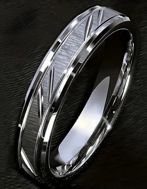Load image into Gallery viewer, Durable Brushed Titanium Steel 1 6/8MM Couple Ring - Scratch Resistant, Fashionable - Perfect For Proposal, Engagement, Wedding, Anniversary Gift

