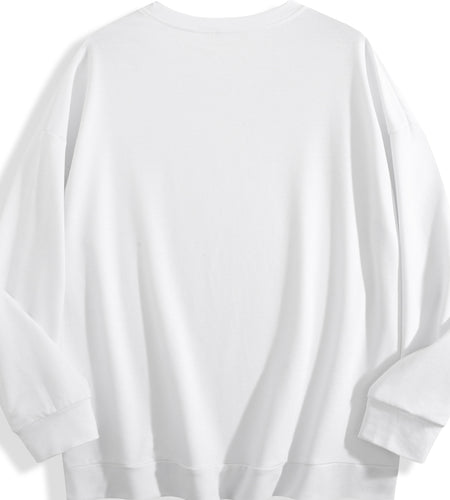 Women Polyester Two-Piece Sweat suit Set - Make Money Not Friends Casual Long Sleeve Crew Neck Sweatshirt & Jogger Pants with Pockets