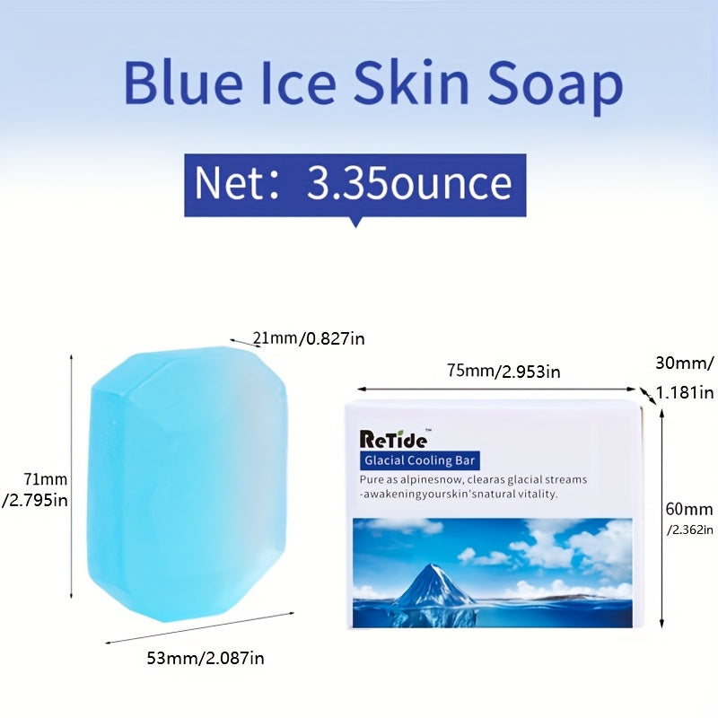 Summer Refresh Ice Skin Soap & Hydration Bar Soap With Coconut Oil, 3.35 Oz Per Box Natural Vegan Cleanser For Oily Skin, Hypoallergenic & Cruelty-Free Body Care Essential