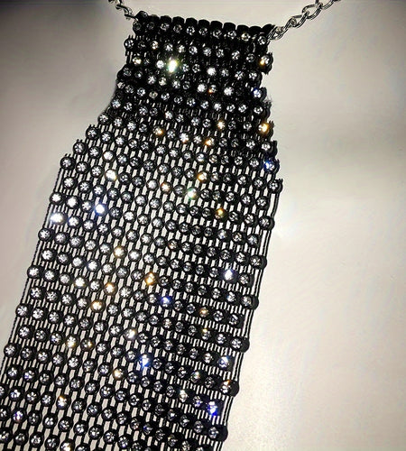 Elegant Sparkling Rhinestone Necktie - Sequin Tie Spice Up Your Outfit