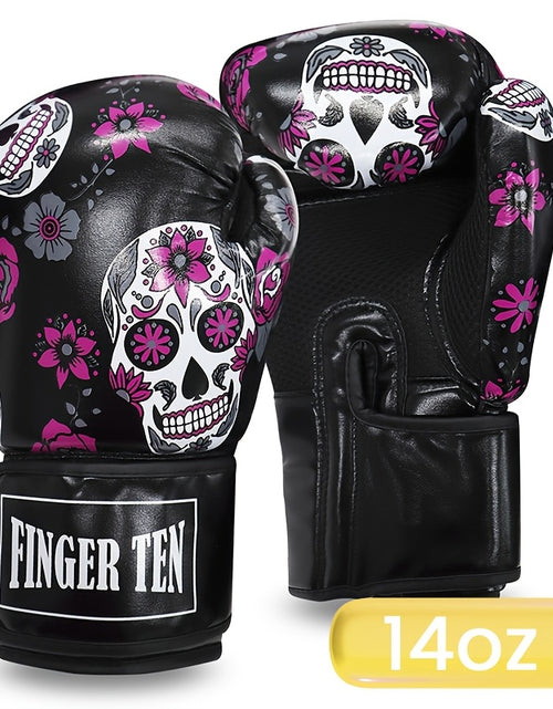Load image into Gallery viewer, Premium Protective Boxing Gloves For Women 1Pair for Punching Sparring Kickboxing MMA Training, Stylish Comfort Heavy Bag Glove Sizes 10 12 14oz for Women
