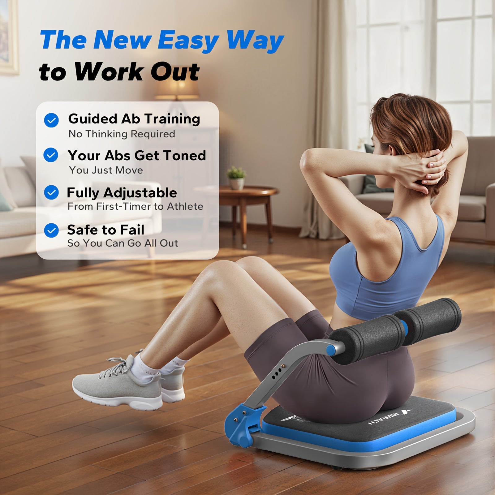 Multifunctional abdominal trainer, core strength, waist slimming, abdominal fitness home exercise equipment, home abdominal muscle training and abdominal loss fitness equipment