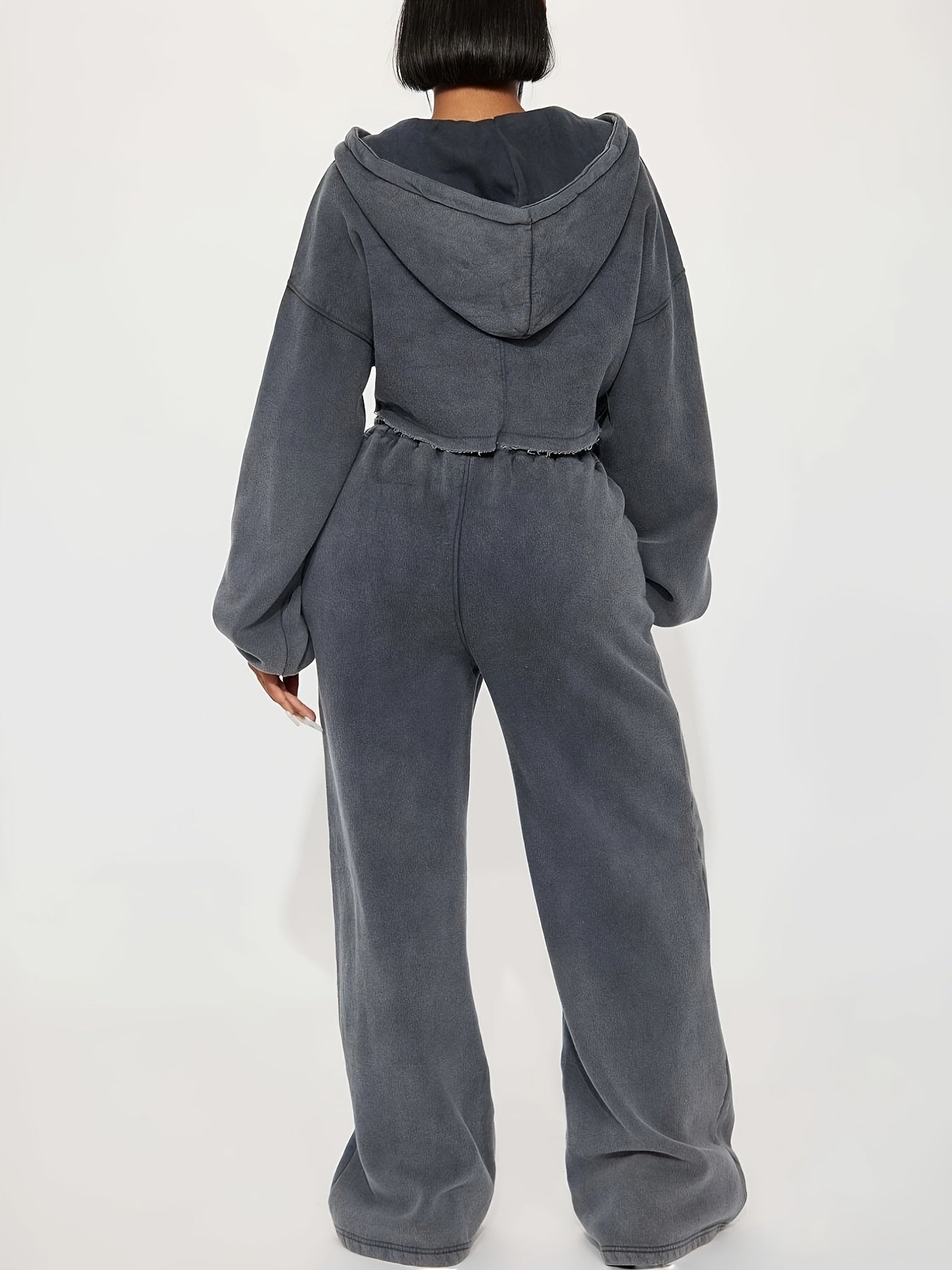 Casual Lounge 2pcs Set, Casual Warm Lounge Sets for Women , Hoodies Sweatshirt And Sweatpants Set