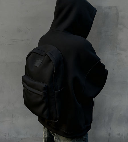 Men's 3D  Sweater Coat Jacket with Built-In Schoolbag Pocket - Oversized Hoodie Style, Machine Washable Winter Coat for Casual & Professional Wear, Backpack-Free Outerwear (No Belt/Tie)