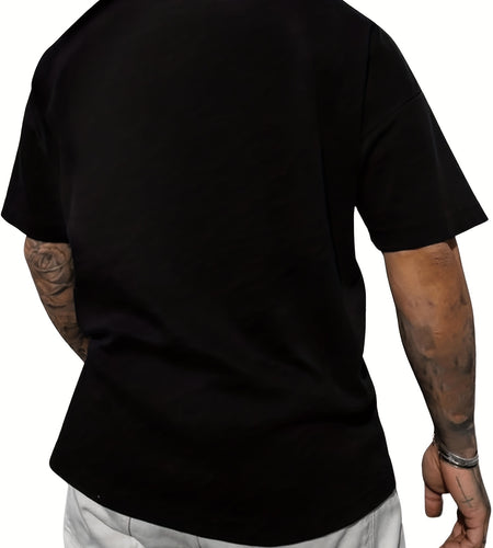 [Cotton Graphic Print Tee] 100% Cotton Real Eyes Realize Real Lies Graphic Print Crew Neck T-Shirt - Men's Short Sleeve