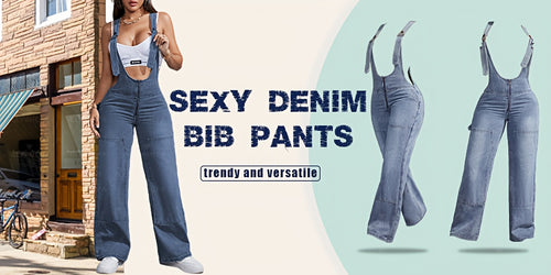 Load image into Gallery viewer, [High-Waisted] Women&#39;s Adjustable Lace-Up Denim Romper | High-Waisted Sleeveless Cargo Jeans | Double Button Closure | Sexy Casual Solid Color Design | Casual Attire | Sophisticated Texture
