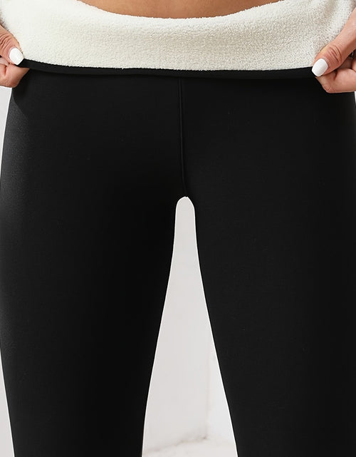 Load image into Gallery viewer, [High-Elasticity Leggings] High-Elasticity Women&#39;s Yoga Leggings | Solid Color, Tight-Fit, High-Warmth, Ideal for Running, Fitness &amp; Outdoor Activities, Warmth Enhancing Fabric, Smooth Texture
