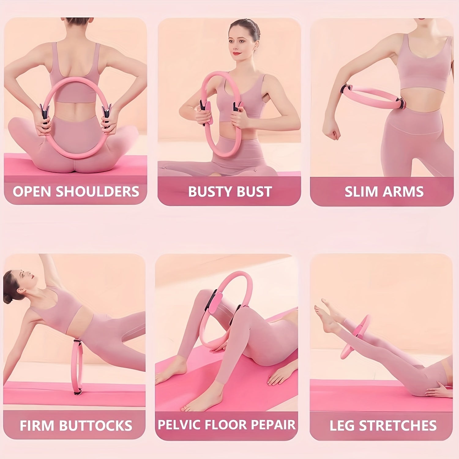 11pcs Yoga Fitness Set, Elastic Band, Latex Hip Band, Latex Resistance Band, Yoga Ball, Stretching Band, for Pilates, Abdominal Band for Hip Exercise, Yoga Ball for Stretching