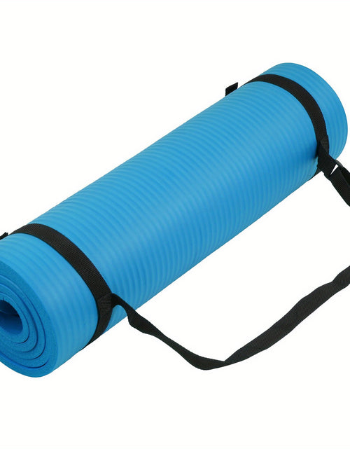 Load image into Gallery viewer, High-quality NBR rubber yoga mat, extra thick and wide, non-slip and durable, ideal for fitness and dance training, comes with a carrying strap, size 183*61*0.8cm/6.0*2.0*0.02 feet, perfect gift for birthdays, Easter, Mother&#39;
