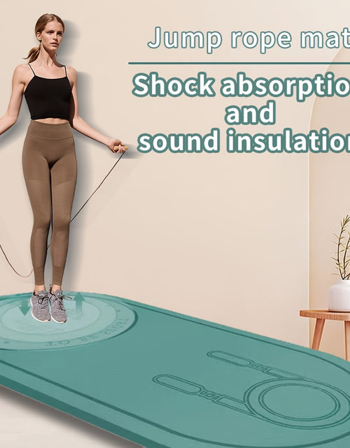 Load image into Gallery viewer, Double-sided Anti-slip Jump Rope Mat: Soft Shock Absorption and Sound Insulation for Home Gym, Fitness, Yoga, and Weight Loss
