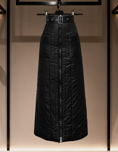 Load image into Gallery viewer, Women's Thick Viscose Winter Skirt - Windproof Warm A-Line Body-Hugging Skirt, Heavy-Duty Fiber Half-Skirt for Cold Weather, Machine Washable &amp; Dry Cleanable,
