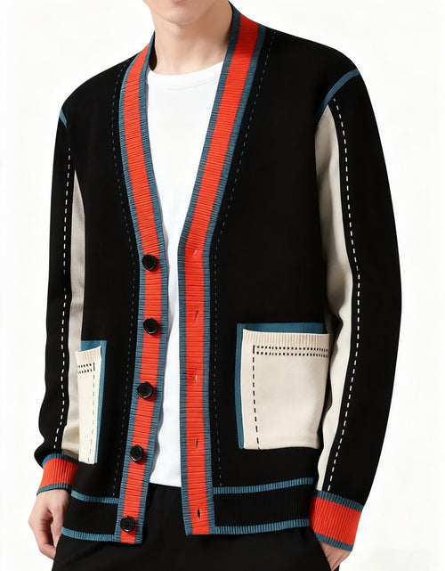 Load image into Gallery viewer, Men&#39;s 2025 Knit Cardigan, New Fall Winter Sweater Jacket, Thermal Long Sleeve Open Front, Retro Streetwear Casual Coat
