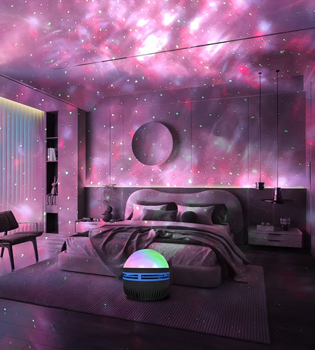 Starry Sky Projector, LED Star Projector Night Light with Remote, Galaxy Star Projector with 7 Lighting Effects