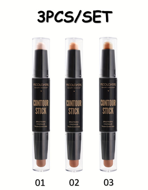 Load image into Gallery viewer, 3pcs/SET Dual-Ended Matte Contour Stick And Concealer Waterproof And Sweat-Resistant Enhanced Brightening And Coverage for All Skin Types
