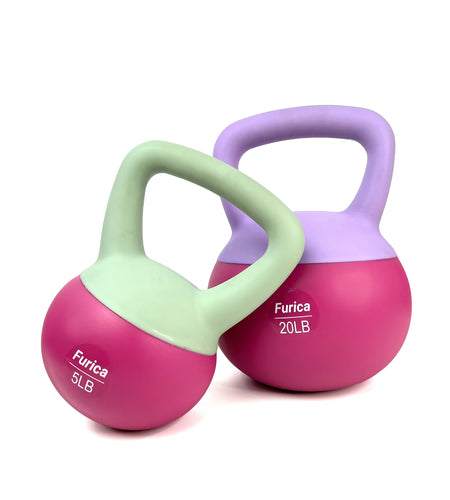 [Rose Red Soft Kettlebell] 1pc Rose Red Soft PE Polyethylene Kettlebell - 5-30LB, Enhancing Strength, Suitable for Home Fitness and Gym