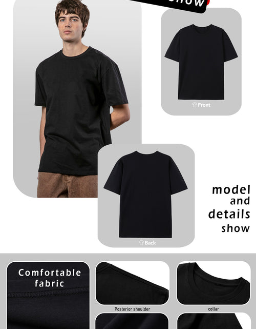 Load image into Gallery viewer, Embrace Your Style with the Ultra-Loose Men&#39;s Slogan Graphic T-Shirt Men&#39;s 100% pure cotton T-shirt, a comfortable, casual, versatile, and fashionable round neck short sleeved essential for men
