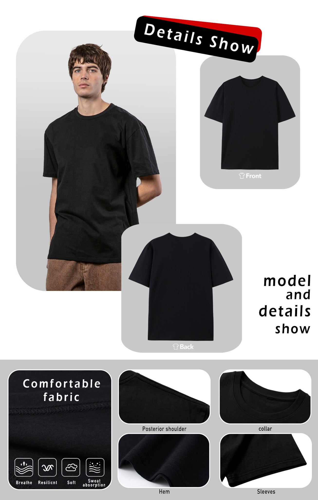 Embrace Your Style with the Ultra-Loose Men's Slogan Graphic T-Shirt Men's 100% pure cotton T-shirt, a comfortable, casual, versatile, and fashionable round neck short sleeved essential for men