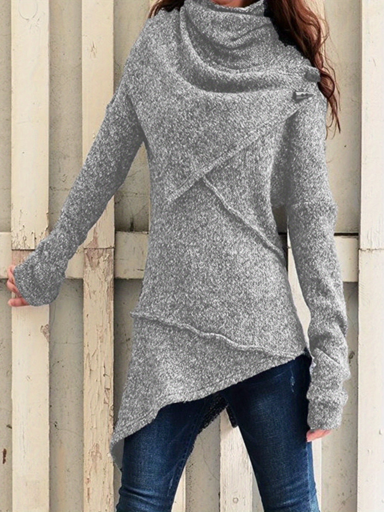 Elegant Women's Sweater Jacket - Machine Washable, Warm Material, Stylish Pullover - Fall/Winter Outerwear, Modern Knitwear, Women's Clothing