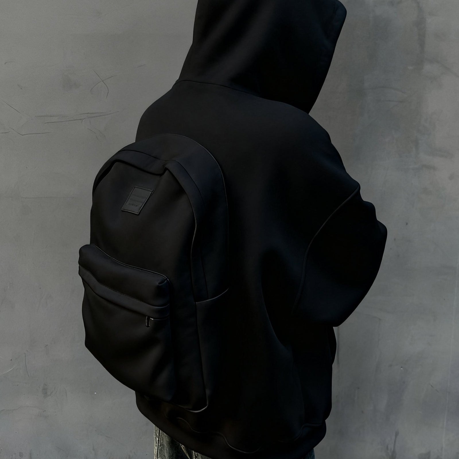 Men's 3D  Sweater Coat Jacket with Built-In Schoolbag Pocket - Oversized Hoodie Style, Machine Washable Winter Coat for Casual & Professional Wear, Backpack-Free Outerwear (No Belt/Tie)