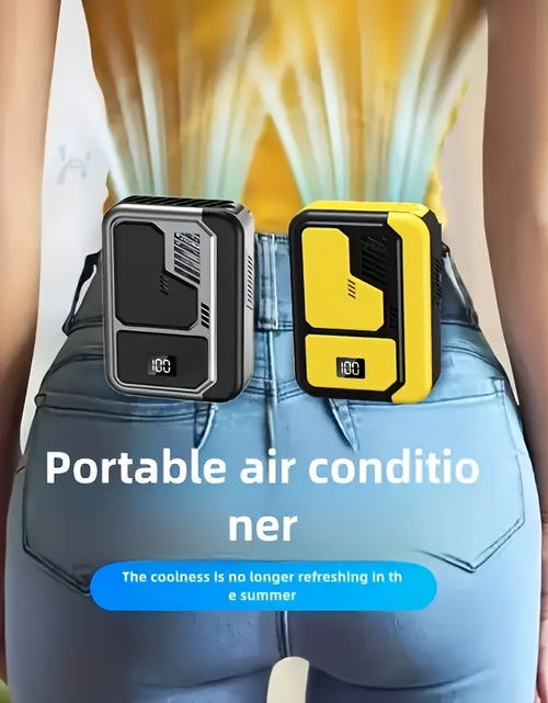 Load image into Gallery viewer, [4-in-1 Portable Fan] 4-in-1 Portable Neck Fan Rechargeable 3 Speeds Personal Fan | Wearable Clip-on Fan With USB Charging Waist Belt Solid | Great For Outdoor Work, Hands-Free Waist Clip For Work Outdoor Travel, Great Birthd
