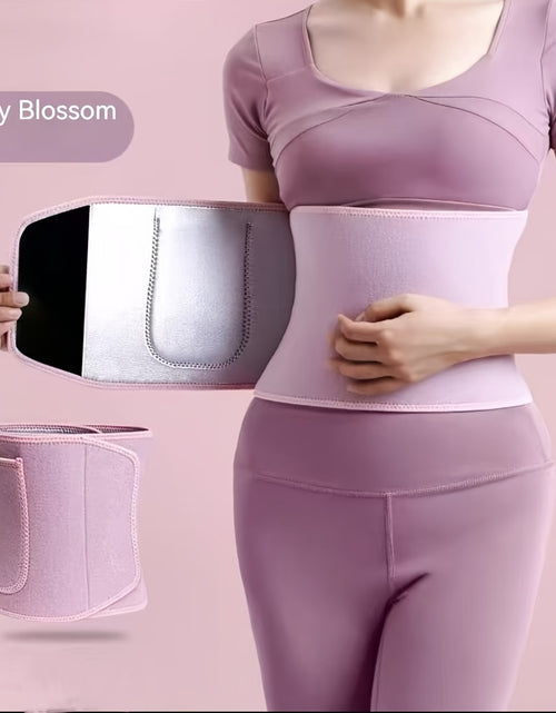 Load image into Gallery viewer, Slimming Sweat Belt Fitness Waist Belt Support for Abdominal Exercise Training to Lose Weight, for Men And Women 5x Sweat, for Fitness
