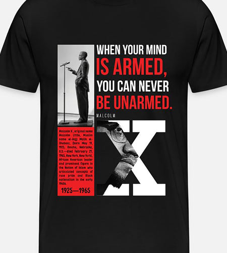 Graphic T-shirt Collection - Malcolm X Quote 4442 Men's Short Sleeve