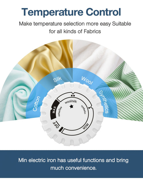 Load image into Gallery viewer, [Portable Mini Iron Heat Press] Mini 1pc Craft Iron Heat Press - 400W Portable Iron with Charging Base - Ideal for DIY T-Shirts, Shoes, Bags &amp; Vinyl Projects
