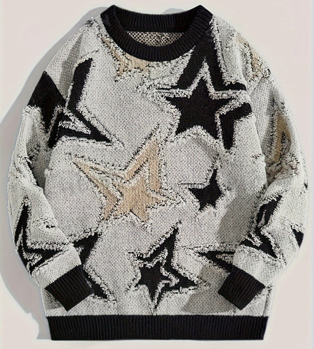 Men's Cozy Fit Casual Sports Sweater Soft Breathable Crew Neck Medium Stretch for Daily Wear Travel Sports Events