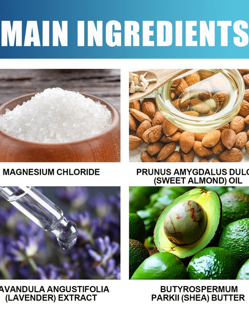 Load image into Gallery viewer, [Ruoall Good Night Magnesium Lotion] Ruoall 300ml Good Night Magnesium Body Lotion - Lavender Scented, Deep Hydration, Non-Drying, Light Texture, Moisturizing Oil with Shea Butter, Glycerin, Vitamin C - Alcohol-Free, for All
