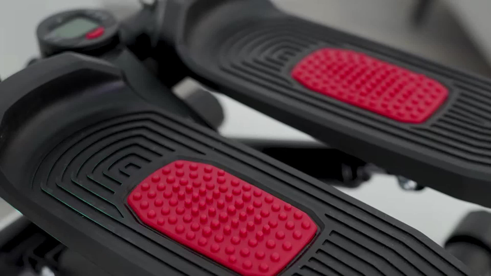 Lightweight Fitness Stepper With 2pcs Resistance Bands, Pedal Exerciser With LCD Monitor, Max Weight 250LBs