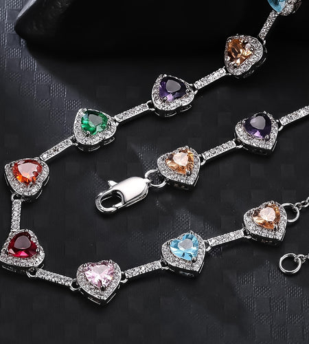 Unique Heart Shaped Stylish 10MM Love Necklace Multi Colors