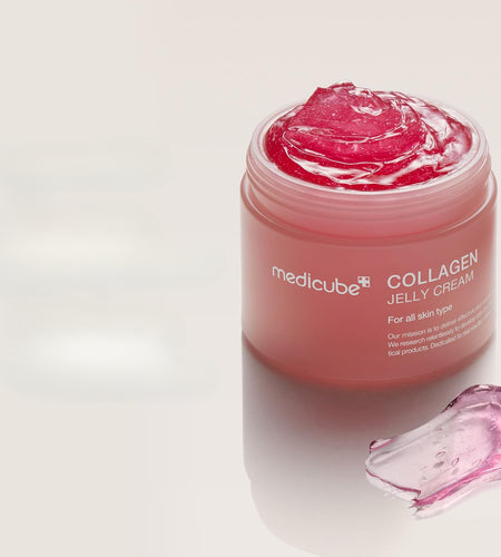 Medicube Collagen Jelly Cream - Hydrating & Firming Face Moisturizer with Niacinamide & Hydrolyzed Collagen, 24-Hour Glow & Lift, Plant-Based Squalane, Unscented, All Skin Types, 3.7 fl oz, Beauty Essentials | Hydrating Moist