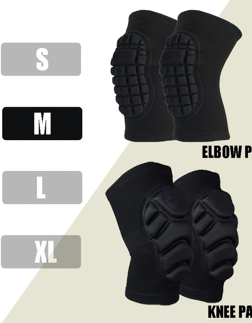 Load image into Gallery viewer, 2pcs/4pcs Universal Men&#39;s and Women&#39;s Knee and Elbow Equipment Set - Adjustable cushioning pads, made of moisture-wicking fabric | Suitable for all-day comfortable experiences during training, yoga, hiking, sports and heavy p
