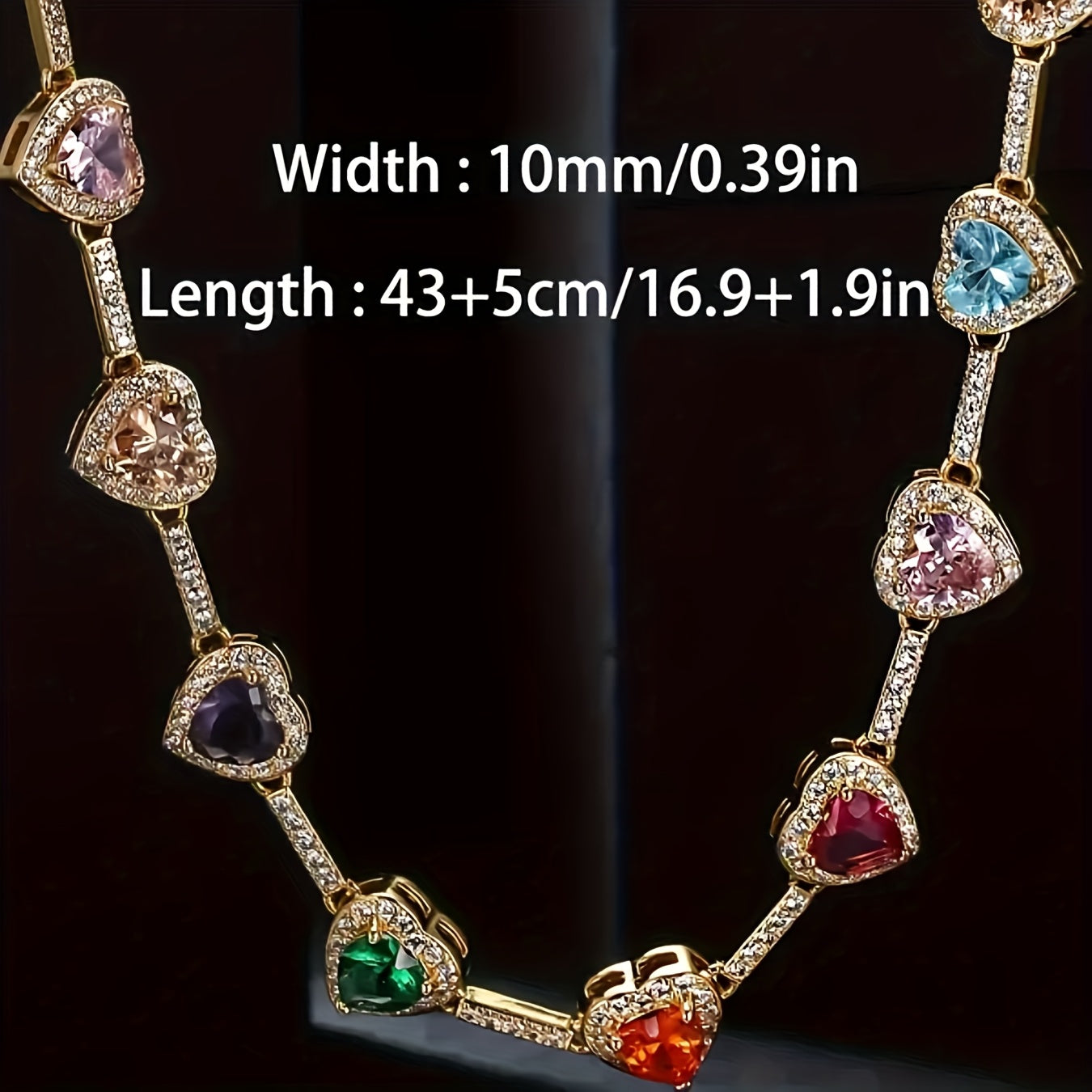 Unique Heart Shaped Stylish 10MM Love Necklace Multi Colors
