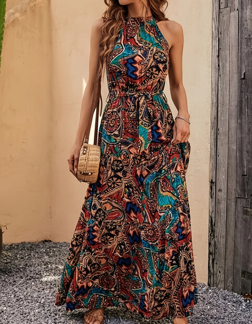 Load image into Gallery viewer, [Women&#39;s Summer Maxi Dress] Summer V-neck Elegant Women&#39;s Maxi Dresses, Long Floral Sleeveless Beach Dresses, Casual Boho Party Dresses
