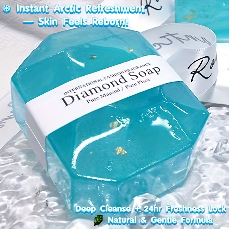 Summer Refresh Ice Skin Soap & Hydration Bar Soap With Coconut Oil, 3.35 Oz Per Box Natural Vegan Cleanser For Oily Skin, Hypoallergenic & Cruelty-Free Body Care Essential