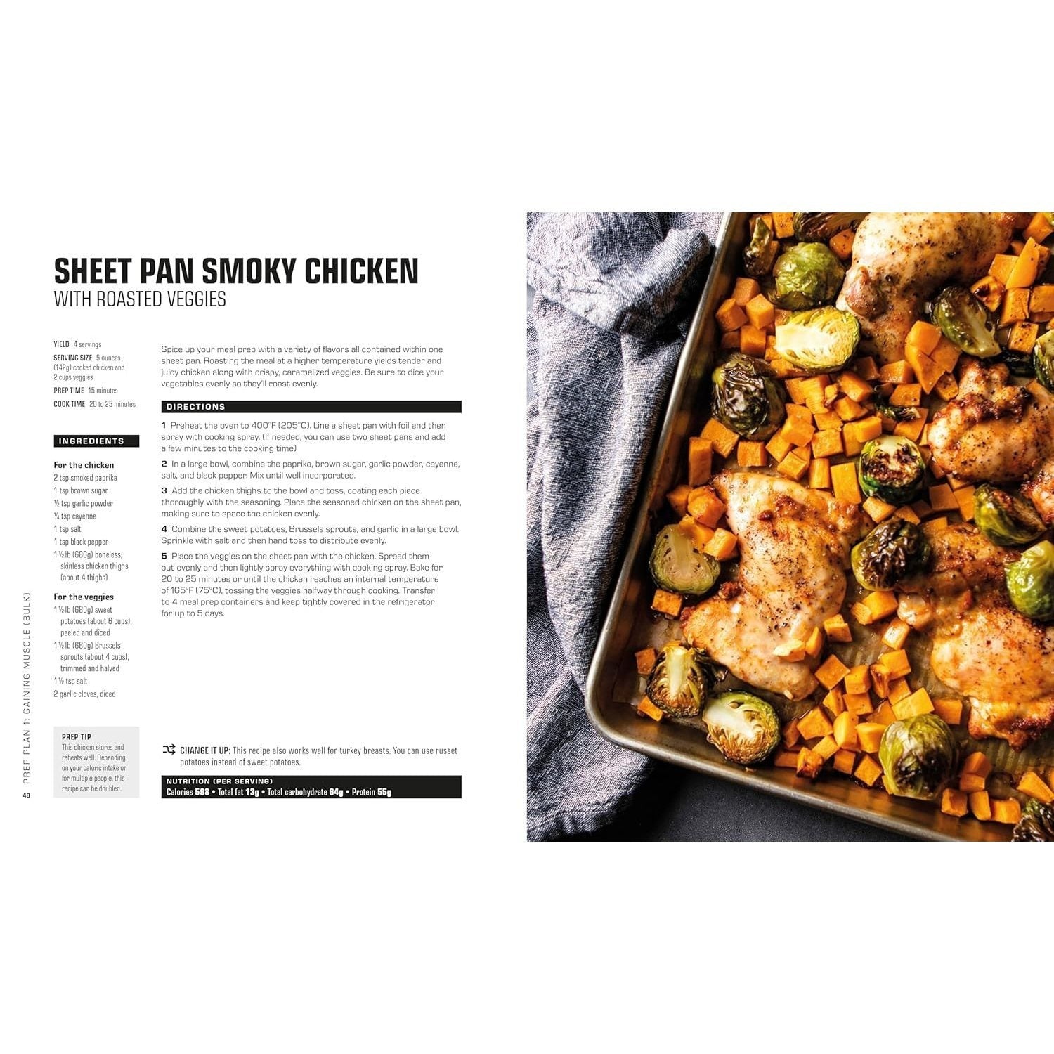 The Bodybuilder's Meal Prep Cookbook: 64 Make-Ahead Recipes and 8 Macro-Friendly Meal Plans (The Bodybuilder's Kitchen) Spiral-bound Book