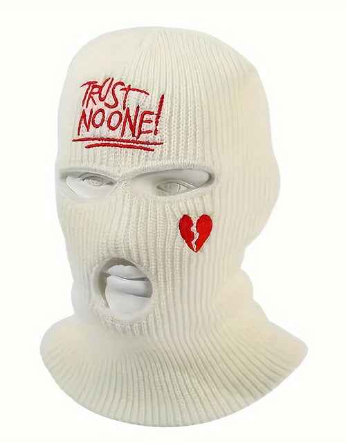 Load image into Gallery viewer, 2pcs Graphic Unisex Thermal 3-Hole Winter Knitted Mask With Full Face Covering For Outdoor
