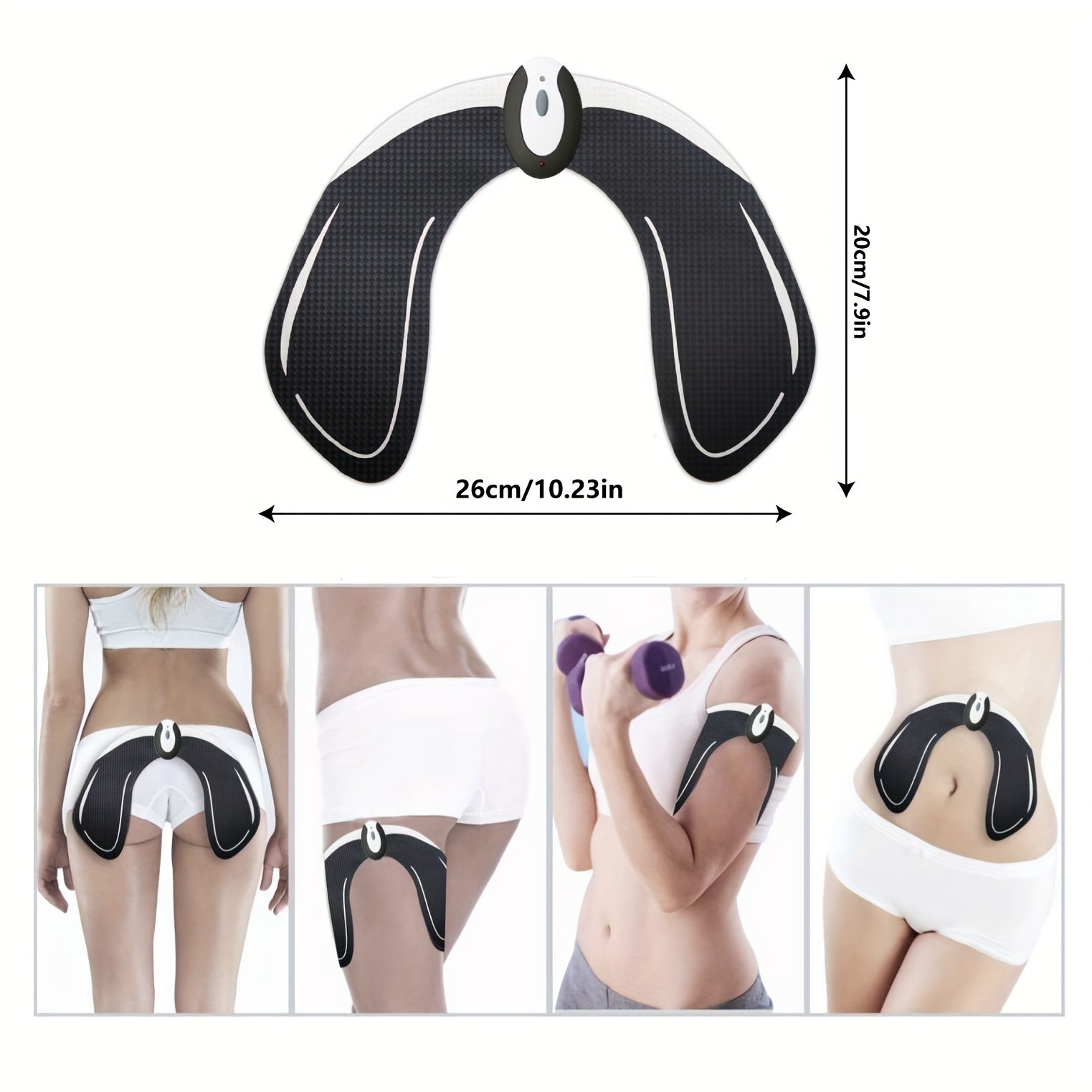 EMS Buttocks Trainer, Suitable For Buttocks, Shaping A Charming Figure, Effectively Exercising And Massaging Buttocks Muscles, With Replacement Gel Patch