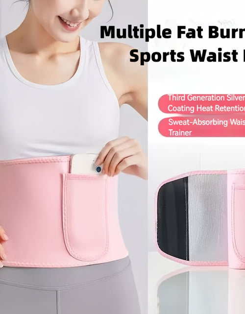 Load image into Gallery viewer, Slimming Sweat Belt Fitness Waist Belt Support for Abdominal Exercise Training to Lose Weight, for Men And Women 5x Sweat, for Fitness

