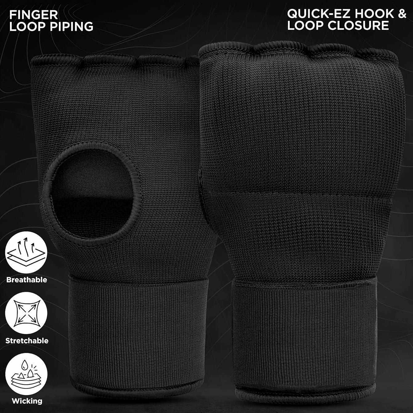 Martial Arts Training Gloves, Heavy-Duty Hook & Loop Closure No-Pad Combat Gloves, Reinforced Fist for Karate Taekwondo Boxing Sanda, Multi-Color Options Black/Red/Blue, Fitness Fighting Gloves