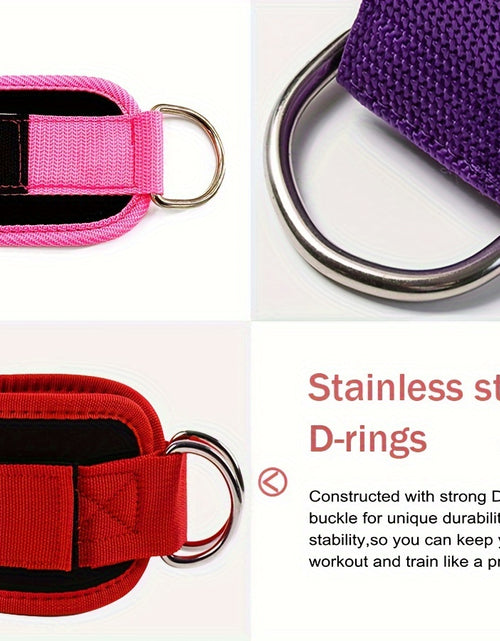 Load image into Gallery viewer, 5pcs Ankle Resistance Bands, Ankle Bands For Working Out With Cuffs, Resistance Bands For Leg &amp; Butt Training, Ankle Straps With Exercise Bands
