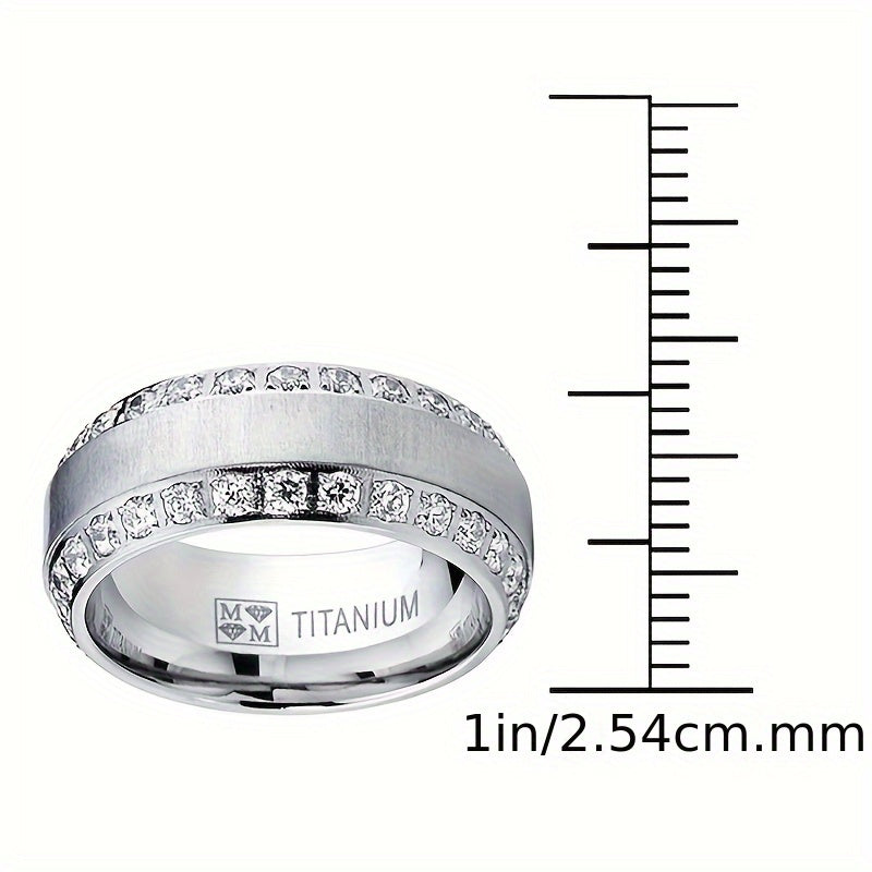 Elegant Zinc Alloy Ring for Men 925 Silver Plated Wedding & Engagement Ring Daily Wear Fashion Jewelry, Great Price