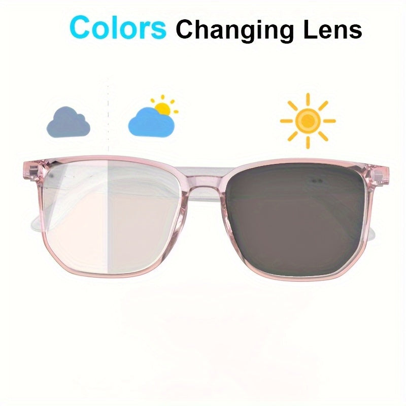 Smart Audio Glasses for Women - Blue Light Blocking, Magnetic Charging, Voice Assistant, 5.4 Wireless Audio & Mic, Remote Photography, Open Headphone Design, PC Lenses & TR Frame - Perfect for Gaming, Work, Music & Video Call