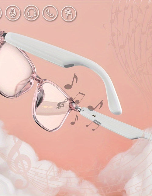 Load image into Gallery viewer, Smart Audio Glasses for Women - Blue Light Blocking, Magnetic Charging, Voice Assistant, 5.4 Wireless Audio &amp; Mic, Remote Photography, Open Headphone Design, PC Lenses &amp; TR Frame - Perfect for Gaming, Work, Music &amp; Video Call
