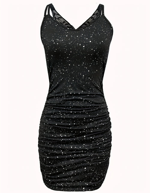 Load image into Gallery viewer, Women Elegant Sleeveless Backless Glitter Butterfly Hollow Out Pattern Dress Fashion Party Midi Long Wrap Dresses
