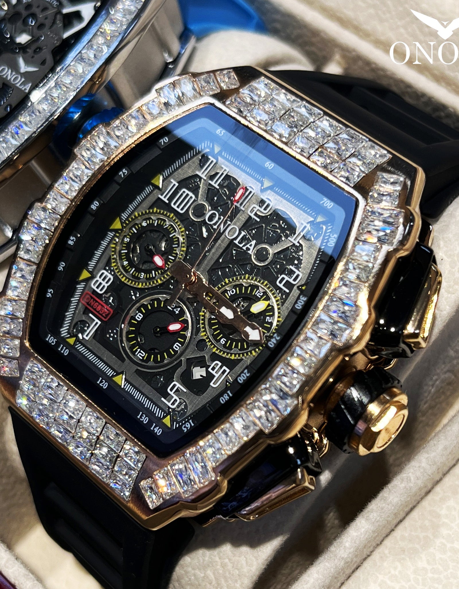 Men Automatic Mechanical Watch, Barrel Shape Hollow Tourbillon, Date Display, High-quality 3ATM Waterproof, Suitable For Casual And Formal Occasions, Daily Wear, Luxurious Sports Watch
