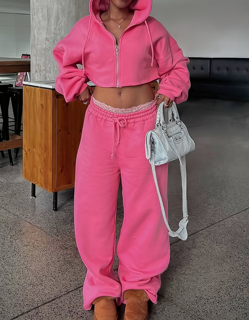 Load image into Gallery viewer, Casual Lounge 2pcs Set, Casual Warm Lounge Sets for Women , Hoodies Sweatshirt And Sweatpants Set
