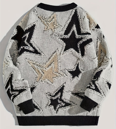 Men's Cozy Fit Casual Sports Sweater Soft Breathable Crew Neck Medium Stretch for Daily Wear Travel Sports Events